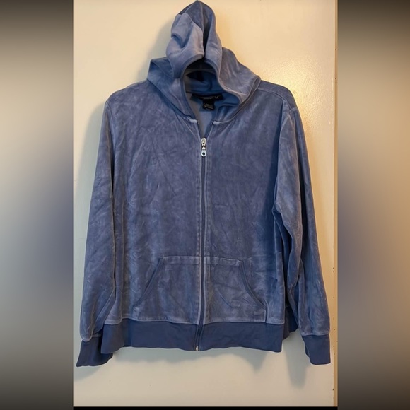 Venezia Jackets & Blazers - Blue Venezia Velvety Zip-Up